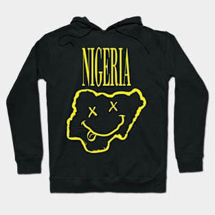 Vibrant Nigeria x Eyes Happy Face: Unleash Your 90s Grunge Spirit! Hoodie